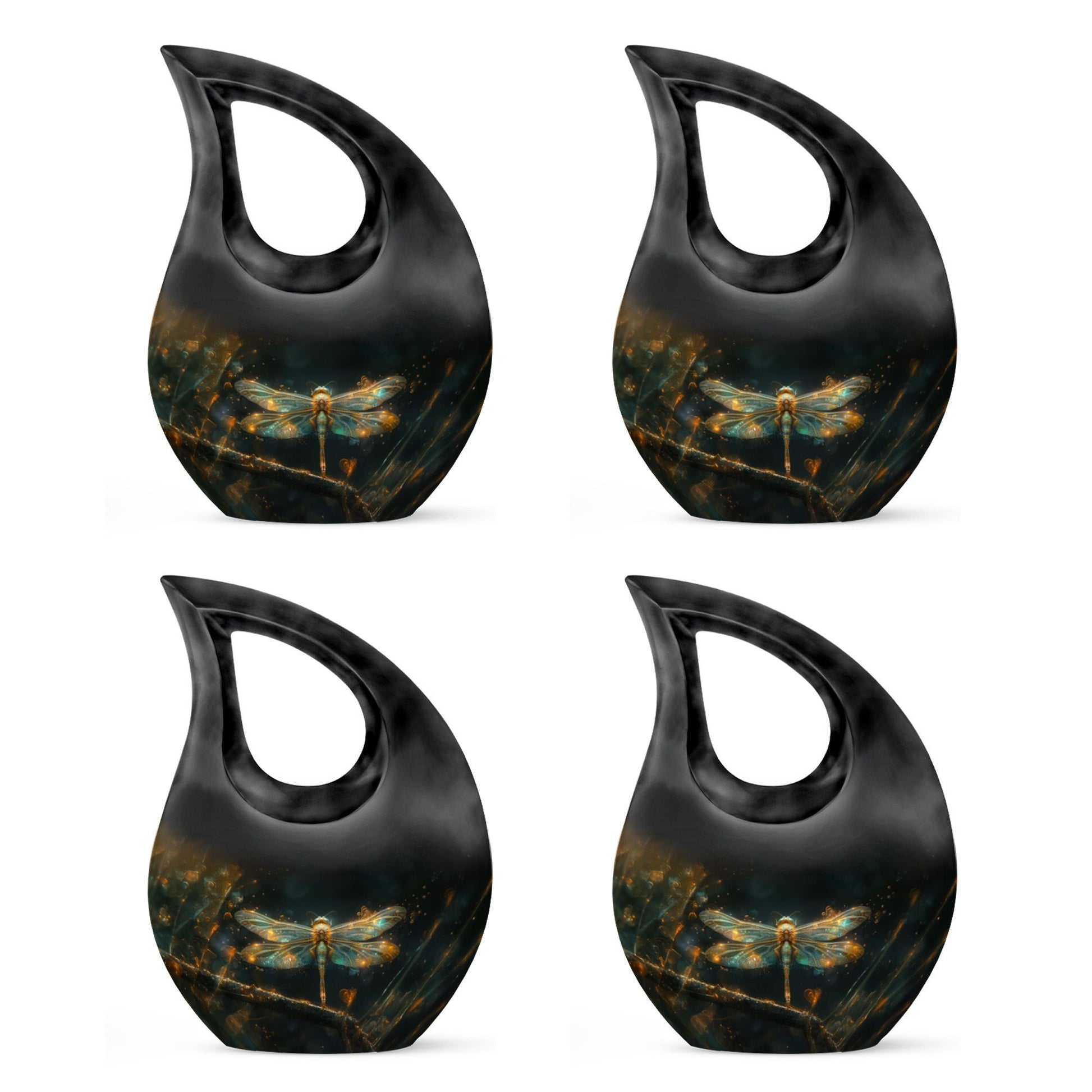 10-inch Amber Luminescence Glide Urn 