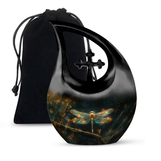 10-inch Amber Luminescence Glide Urn 