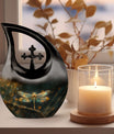 10-inch Amber Luminescence Glide Urn 