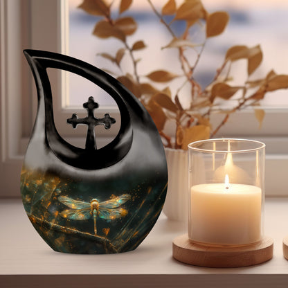 10-inch Amber Luminescence Glide Urn 