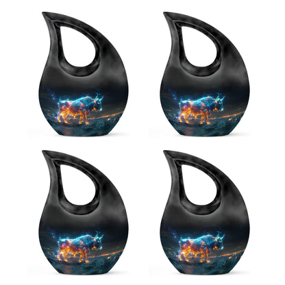Stellar Taurus Glow Cross Drop design urn 