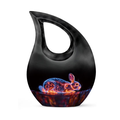 Personalized Rabbit Cremation Urn for Pet Ashes - 10-inch, 200 cu in - Yatskia