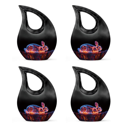 Personalized Rabbit Cremation Urn for Pet Ashes - 10-inch, 200 cu in - Yatskia