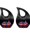 Cosmic Bunny Rabbit Memorial Urn - Funeral Cremation Urn For Ashes