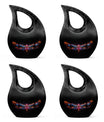 Nebula Dragonfly Urns for Ashes - Black Cremation Urns For Women
