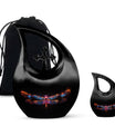 Nebula Dragonfly Urns for Ashes - Black Cremation Urns For Women