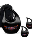 Nebula Dragonfly Urns for Ashes - Black Cremation Urns For Women