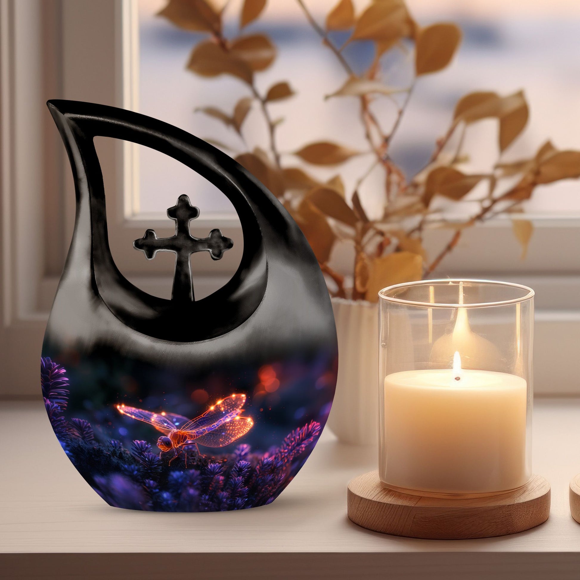 10-inch Ethereal Glow Skimmer Urn, 