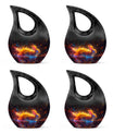 Fiery Rabbit Cremation Ashes Urn - Glowing Bunny Cremation Urns For Sale