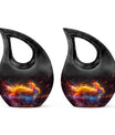 Fiery Rabbit Cremation Ashes Urn - Glowing Bunny Cremation Urns For Sale