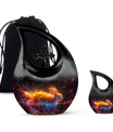 Fiery Rabbit Cremation Ashes Urn - Glowing Bunny Cremation Urns For Sale