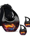 Fiery Rabbit Cremation Ashes Urn - Glowing Bunny Cremation Urns For Sale