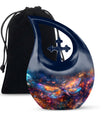 Cosmic Dragonfly Urn Memorial - Dragonfly Ashes Keepsake & Large Urn