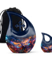 Cosmic Dragonfly Urn Memorial - Dragonfly Ashes Keepsake & Large Urn