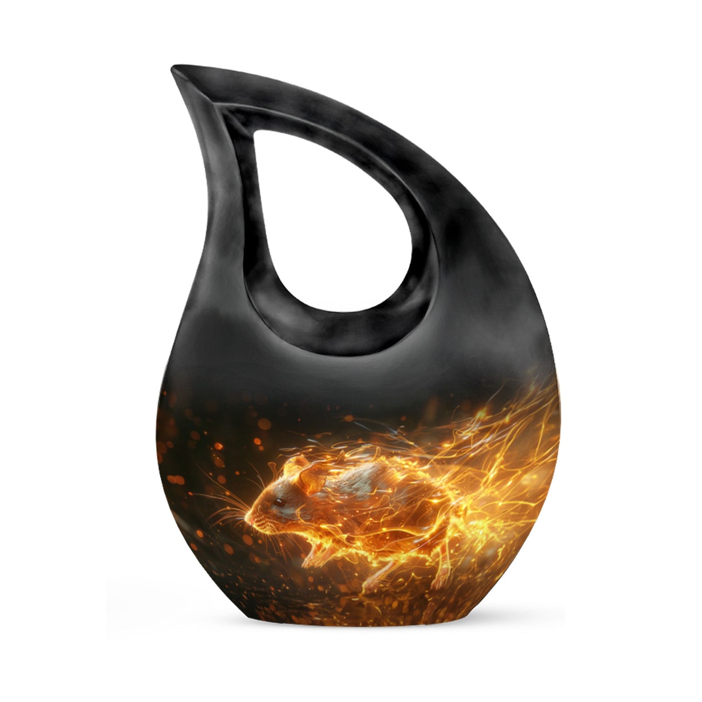 Personalized Mouse Cremation Urn for Human Ashes - 10-inch, 200 cu in - Yatskia