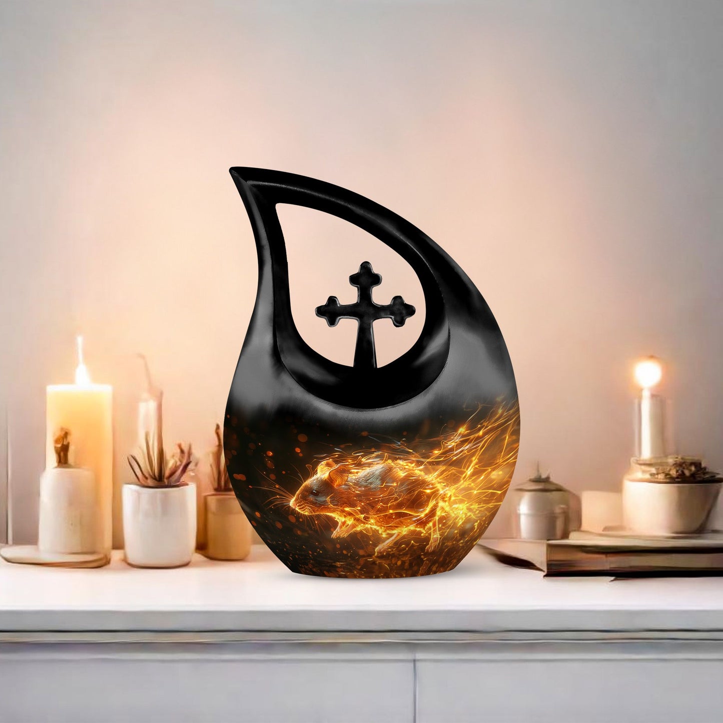 10 inch Blazing Speed Mouse urn 