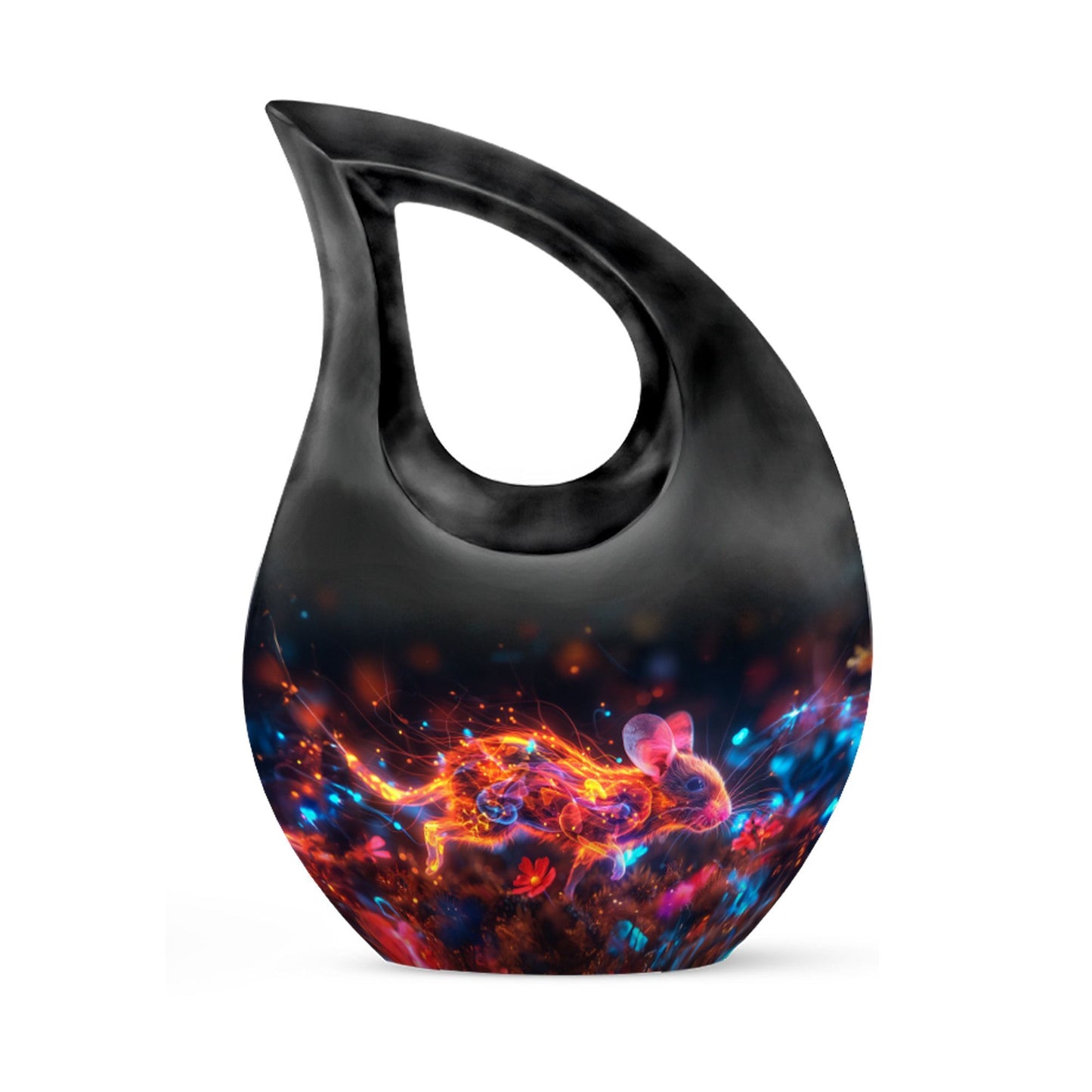 10-inch Fantasy Firelight Mouse Urn 