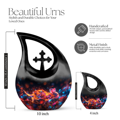 10-inch Fantasy Firelight Mouse Urn 