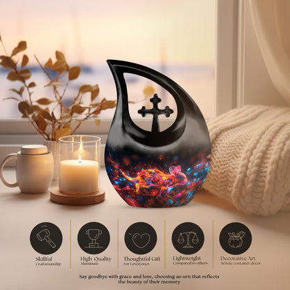 10-inch Fantasy Firelight Mouse Urn 