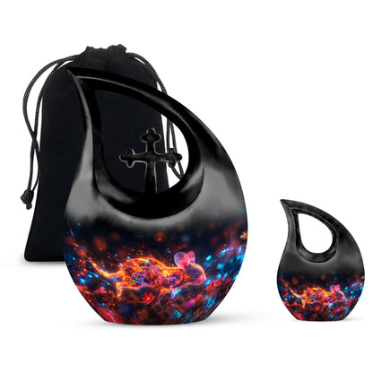 10-inch Fantasy Firelight Mouse Urn 