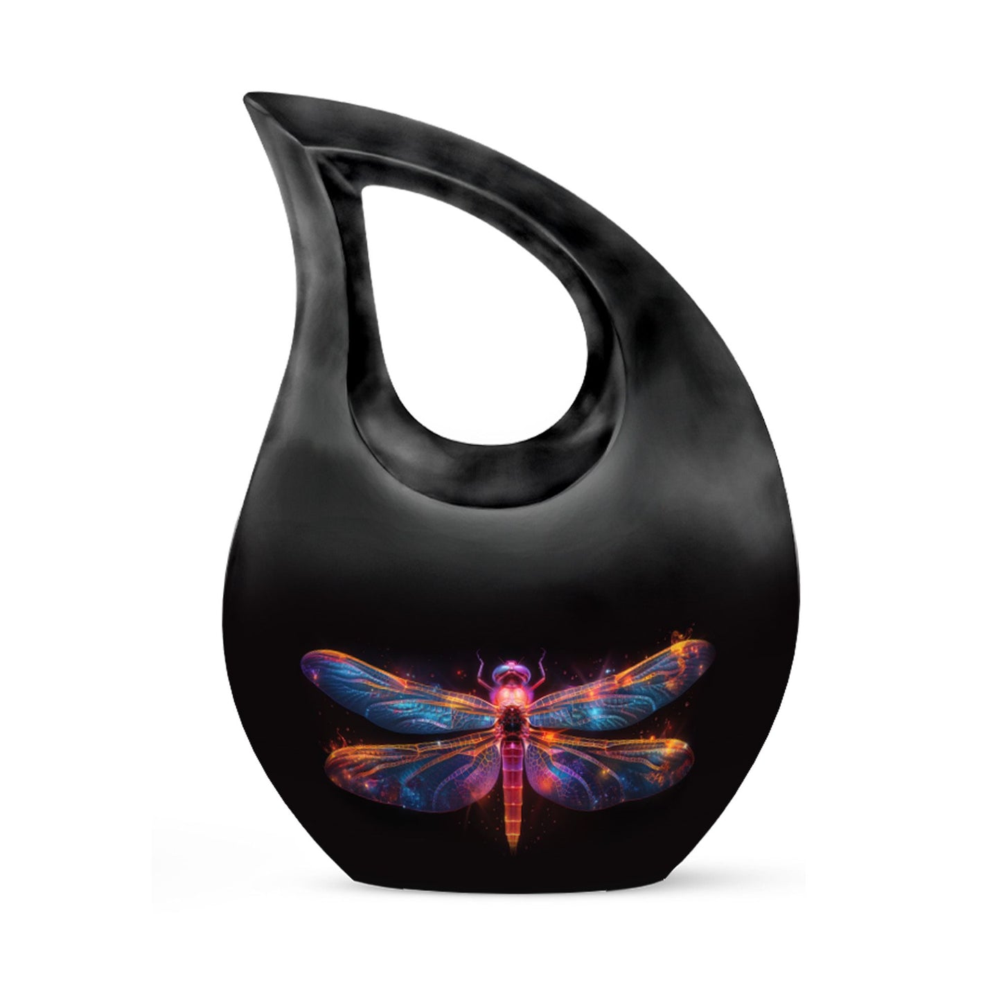 Personalized Dragonfly Cremation Urn for Women - 10-inch, 200 cu in - Yatskia