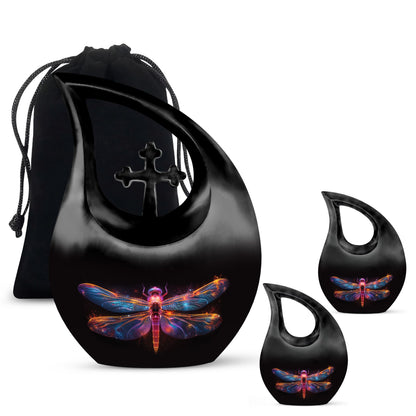 Personalized Dragonfly Cremation Urn for Women - 10-inch, 200 cu in - Yatskia