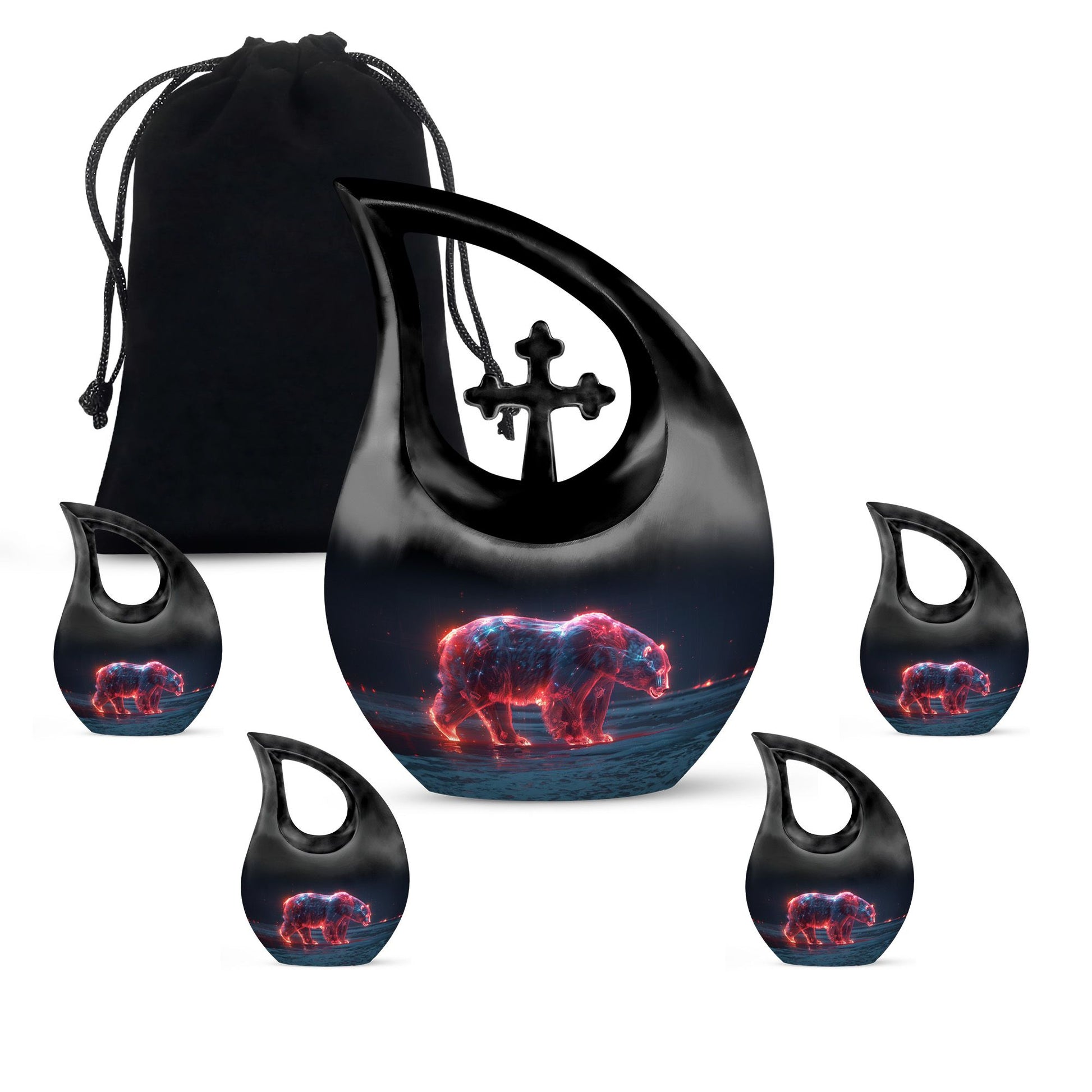 Sentinel Bear Urn For Cremation - Polar Bear Urn Memorial For Ashes