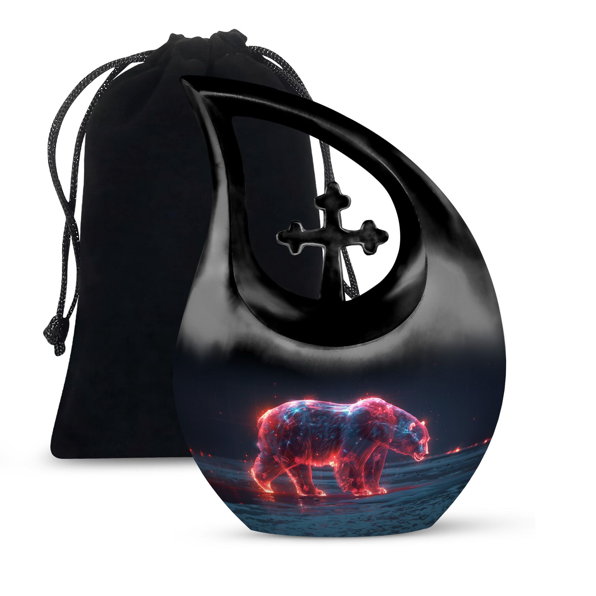 Sentinel Bear Urn For Cremation - Polar Bear Urn Memorial For Ashes