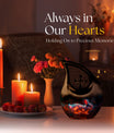 10 inch Mystic Fire Rabbit Urn, large drop shaped cremation 