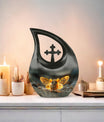 10-inch Mystic Firefly Mouse Urn, Cross Drop 