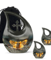 10-inch Mystic Firefly Mouse Urn, Cross Drop 