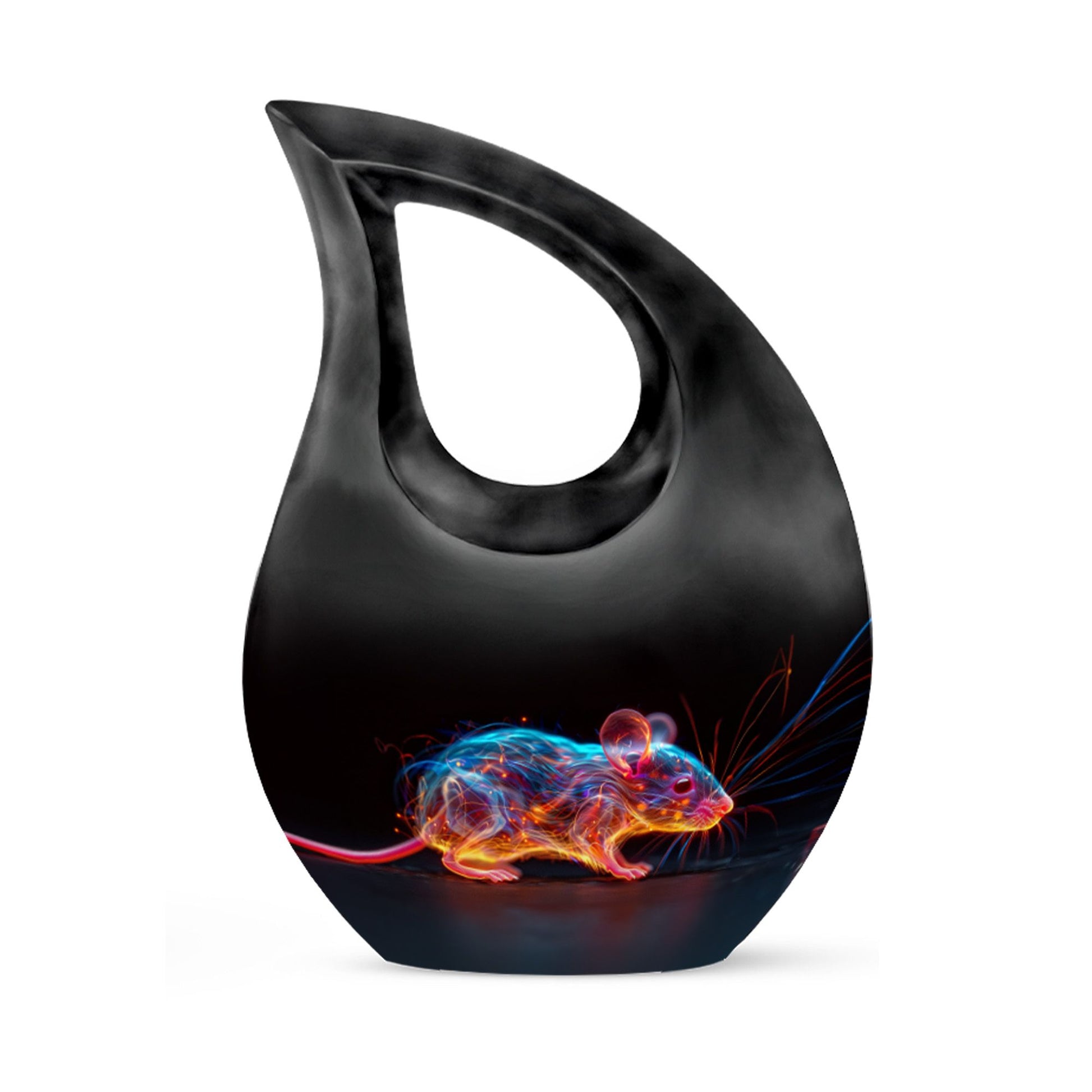 Cosmic Mouse Urn For Memorial - Rat Cremation Ashes Urn For Funeral