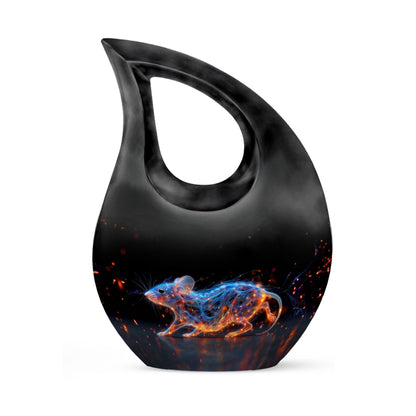 Personalized Mouse Cremation Urn for Human Ashes - 10-inch, 200 cu in - Yatskia