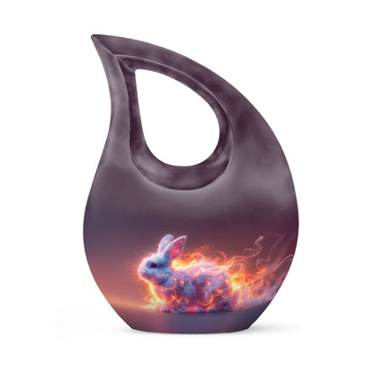 Personalized Rabbit Cremation Urn for Pet Ashes - 10-inch, 200 cu in - Yatskia