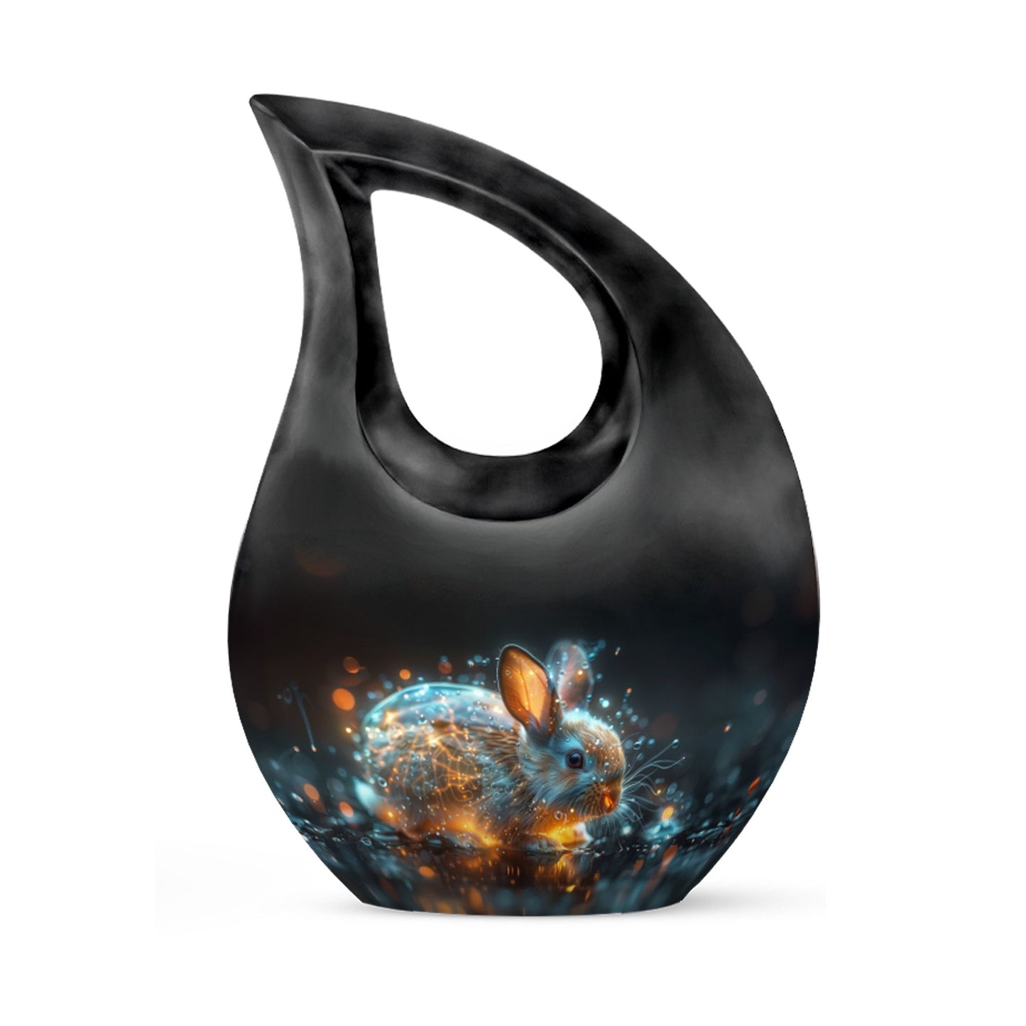Personalized Rabbit Cremation Urn for Pet Ashes - 10-inch, 200 cu in - Yatskia