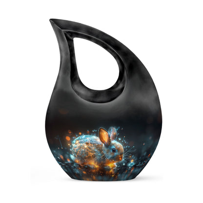 Personalized Rabbit Cremation Urn for Pet Ashes - 10-inch, 200 cu in - Yatskia