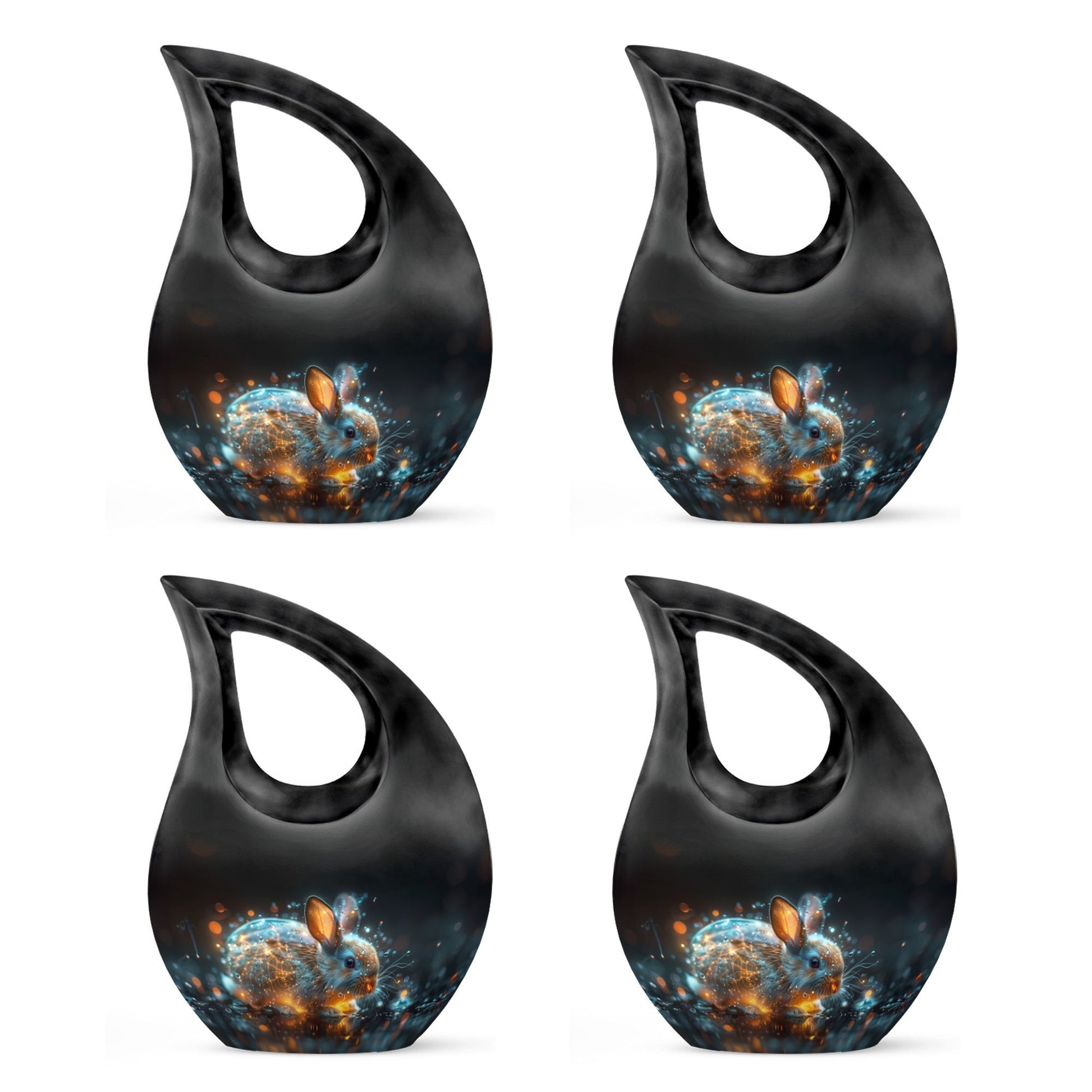 Luminous Mystic Bunny Urn - Rabbit Urns For Ashes Cremation