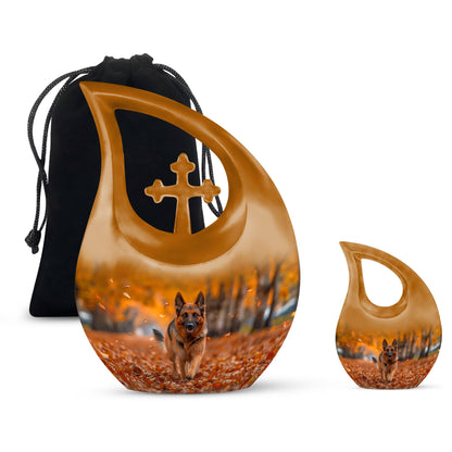 Personalized Dog Memorial Urn for Pet Ashes - Yatskia