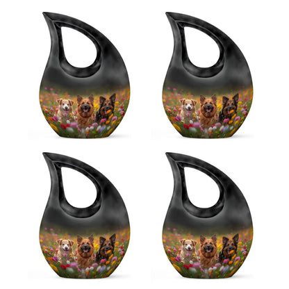 Meadow Canines Bliss Small Urn with Cross Drop 