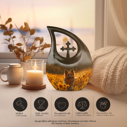 Golden Hour Delight Urn, 10 inch Cross