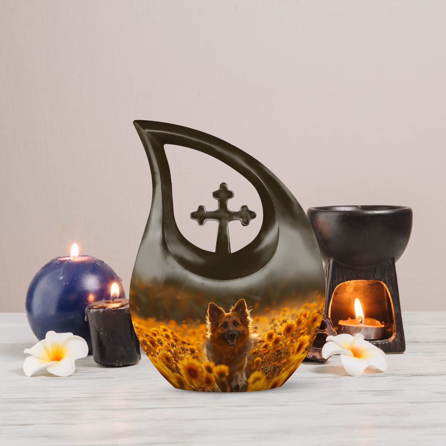 Golden Hour Delight Urn, 10 inch Cross