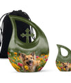 Pet Cremation Ashes Urn For Dog - Puppy Funeral Large Urns