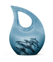 Aquatic Dolphins Family - Dolphin Cremation Urn For Men And Women