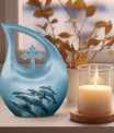 10 Inch Aquatic Grace Ballet Urn 