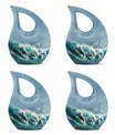 Dolphin Urn Memorial For Adults - Ocean Waves Funeral Urn For Ashes