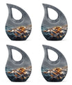 Sunset Dolphin Urn For Women - Dolphin Urn Memorial For Ashes