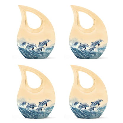 10-inch Seascape Dolphin Delight Urn 