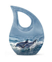 Dolphins Large Urn Memorial - Cremation Keepsake Urn Combo