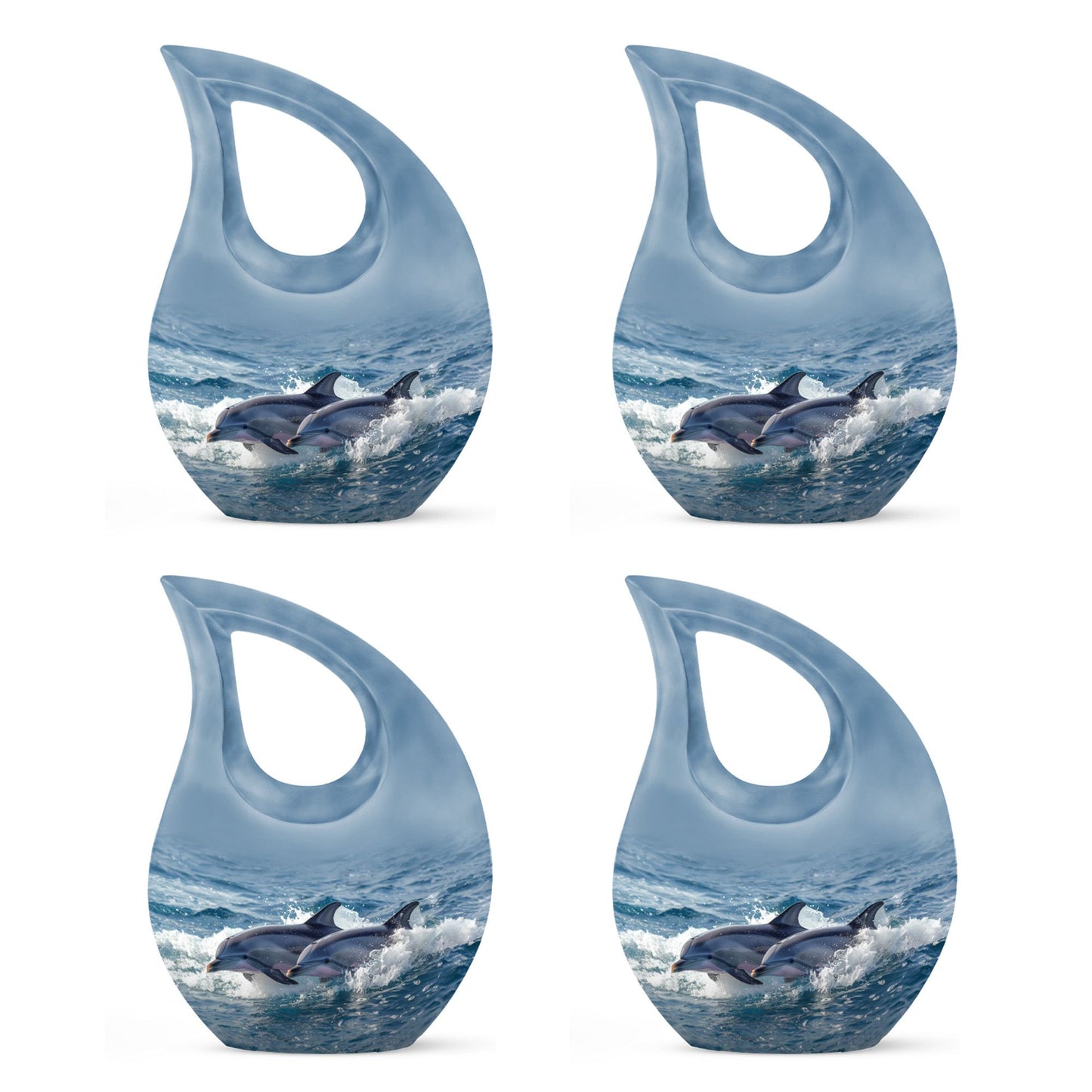 10-inch Dolphin Duo Dynamics Aluminum urn 