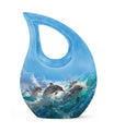 Joyful Dolphins Famiy Urn For Cremation - Funeral Urn for Loved Ones